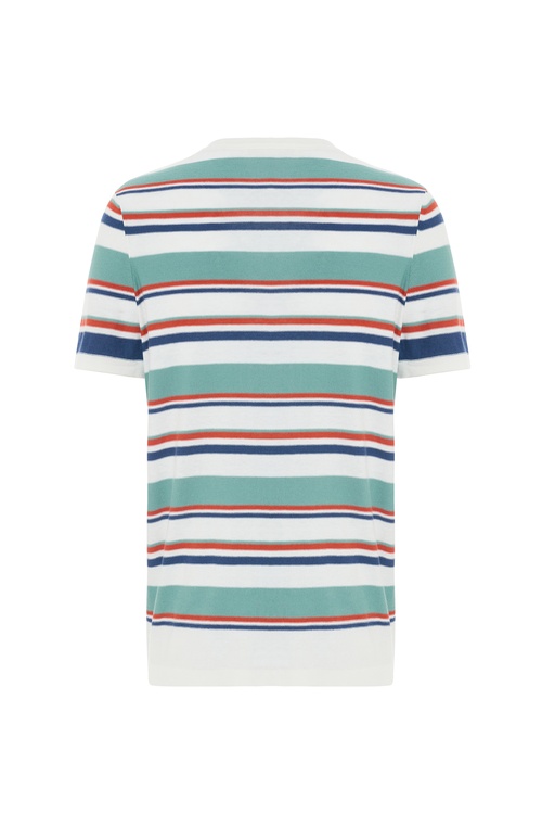  ÇİZGİLİ KISA KOLLU TRİKO KAZAK