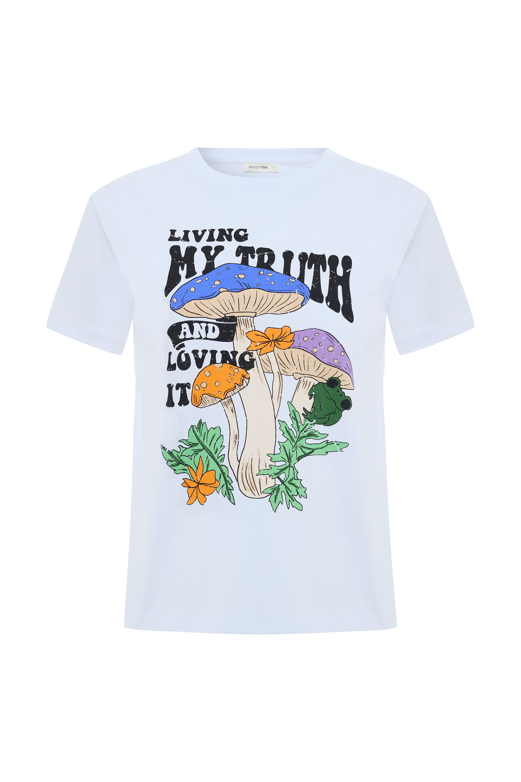 BASKILI BİSİKLET YAKA T-SHIRT