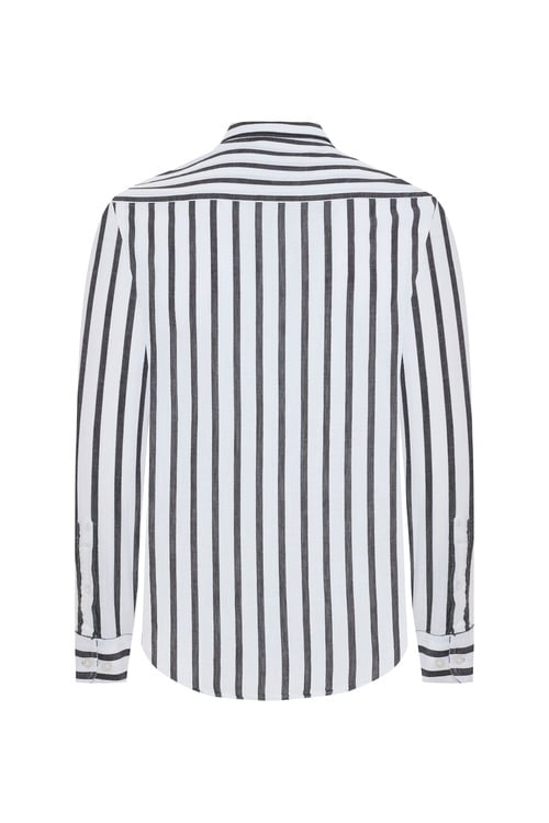  REGULAR FIT ÇİZGİLİ UZUN KOLLU GÖMLEK