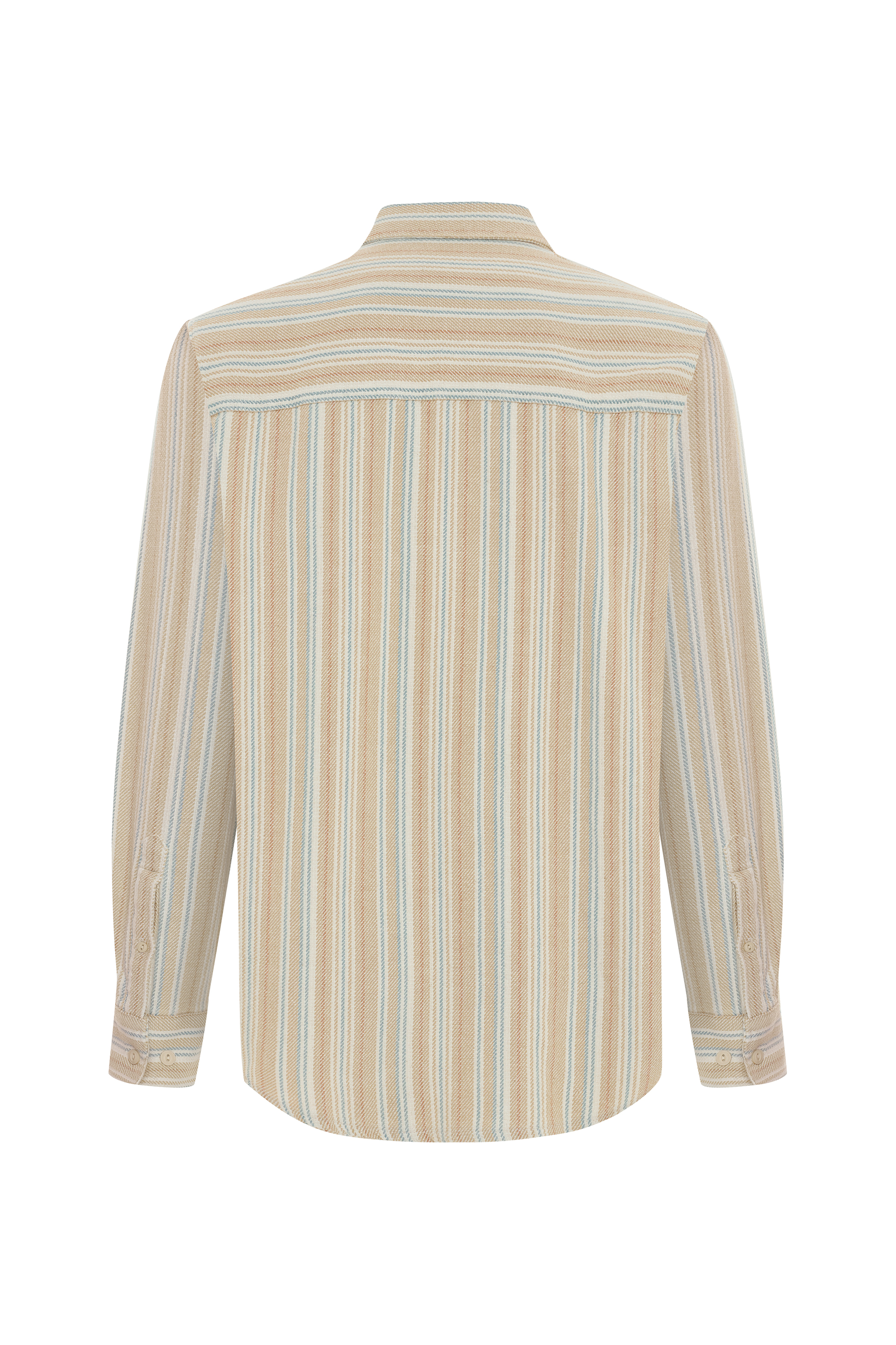 COMFORT FIT ÇİZGİLİ UZUN KOLLU GÖMLEK