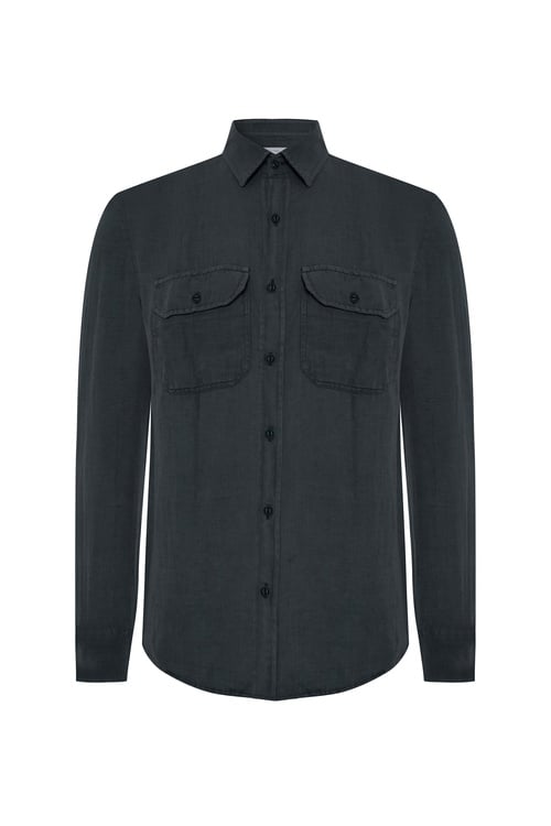  REGULAR FIT ÇİFT CEPLİ UZUN KOLLU GÖMLEK