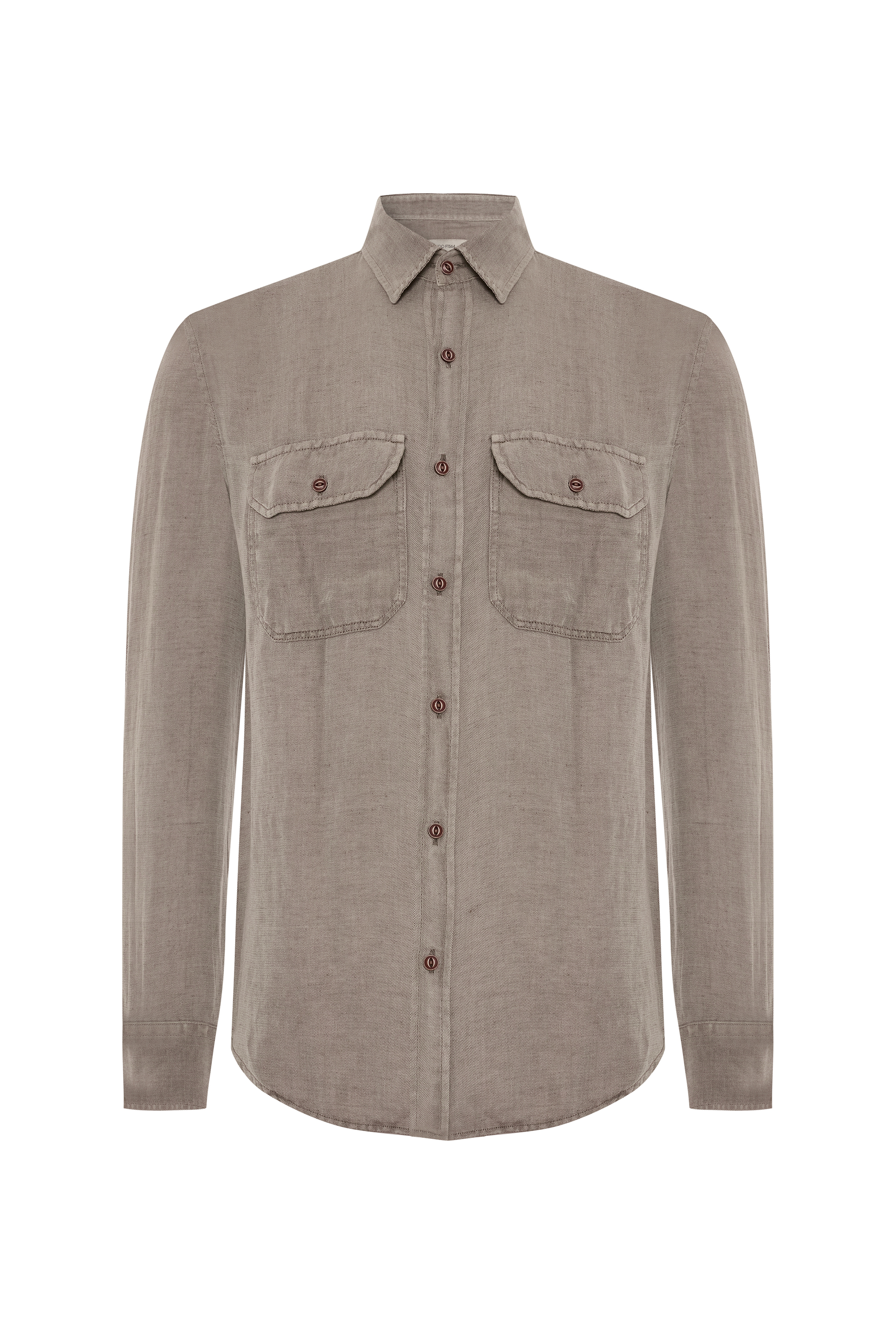 REGULAR FIT ÇİFT CEPLİ UZUN KOLLU GÖMLEK