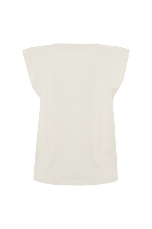  İŞLEMELİ DÜŞÜK KOL T-SHIRT