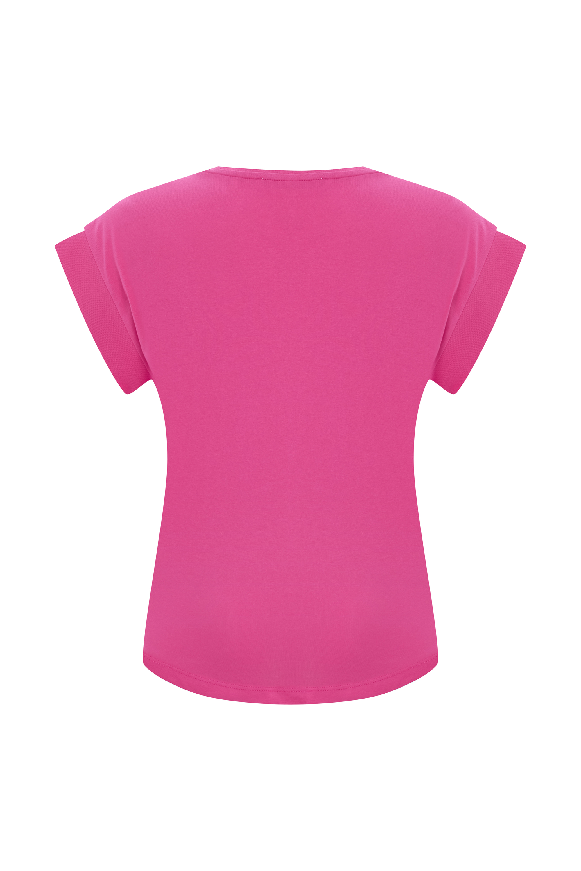 BİSİKLET YAKA DÜŞÜK KOL T-SHIRT