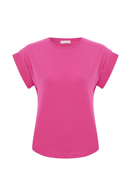  BİSİKLET YAKA DÜŞÜK KOL T-SHIRT