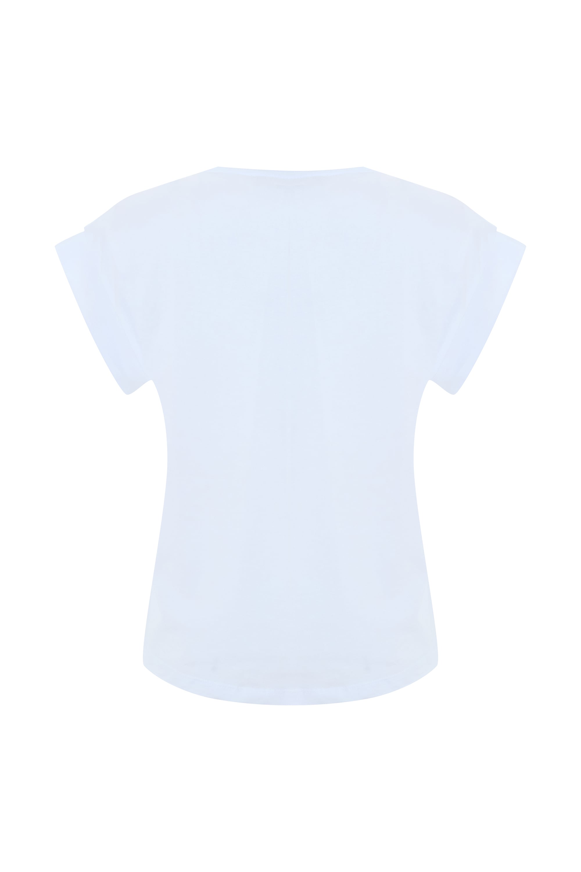 BİSİKLET YAKA DÜŞÜK KOL T-SHIRT