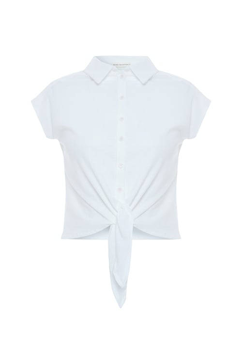  BAĞLAMALI CROP BLUZ