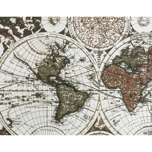  HARİTALI DUVAR AYNASI 145X130CM