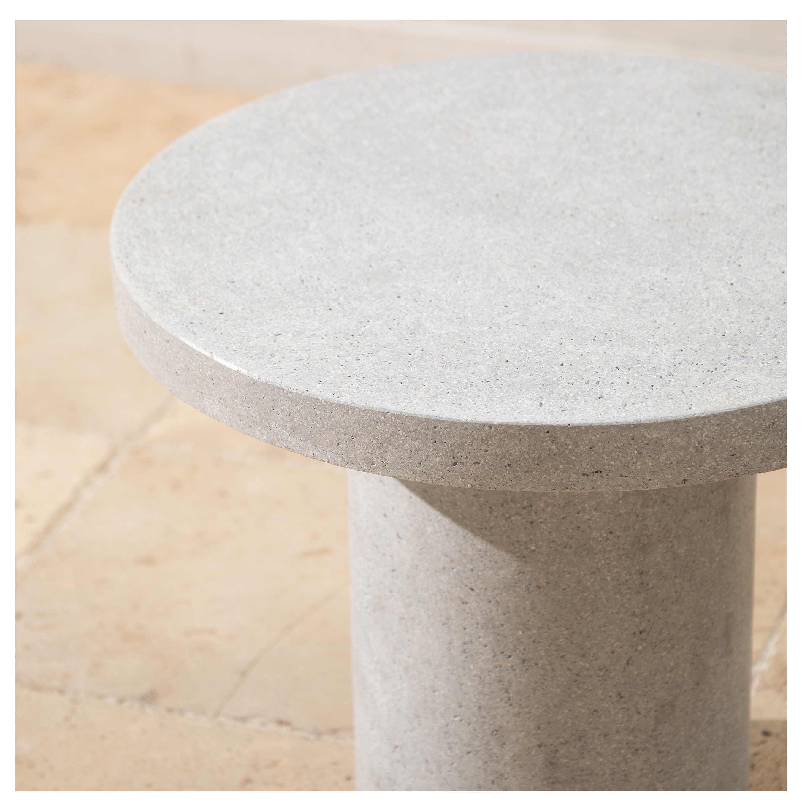 LOUNGE KAHVE SEHPASI GRİ 58X58X48 CM