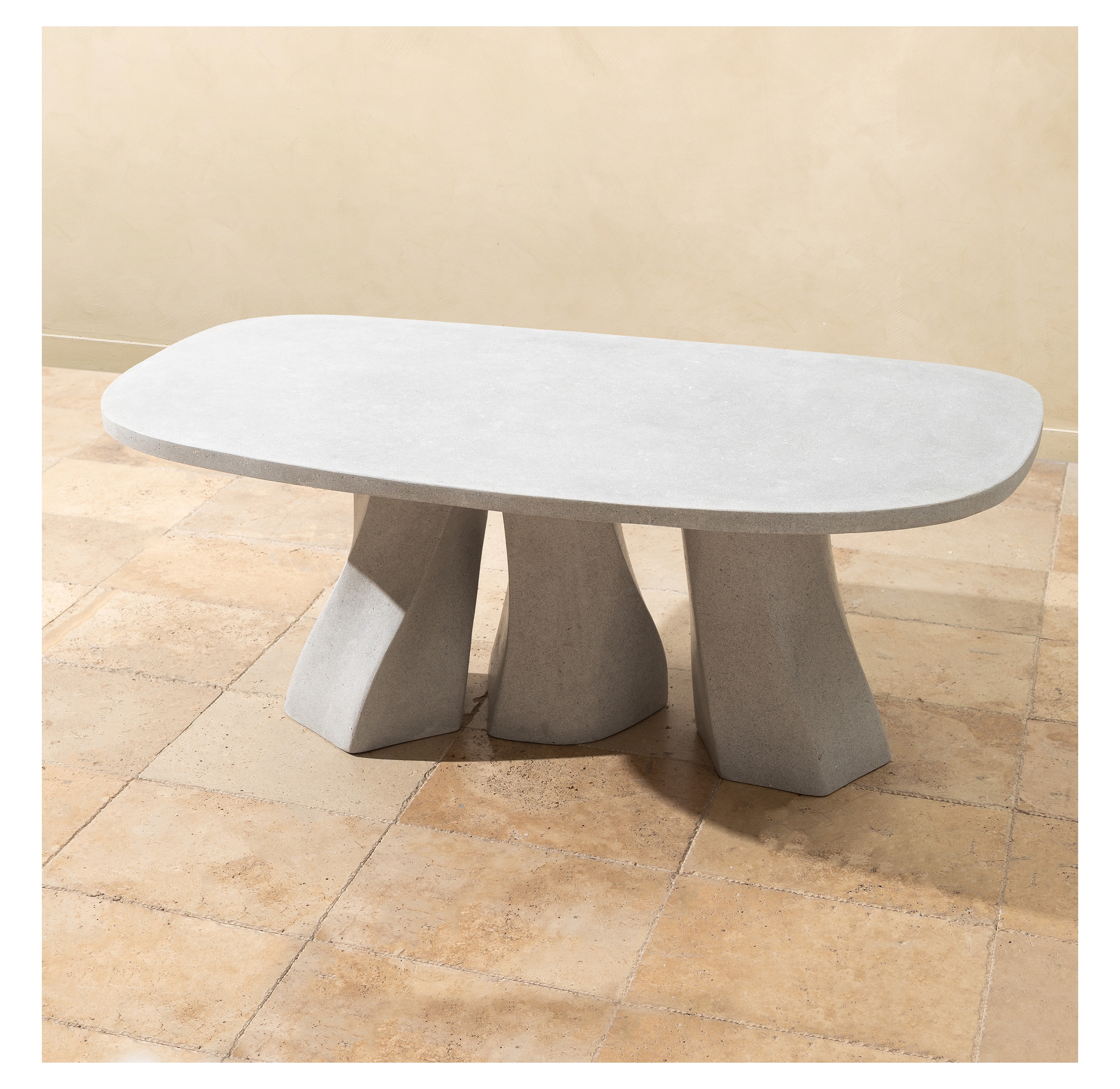 FREYA MASA GRİ 200X100X75 CM