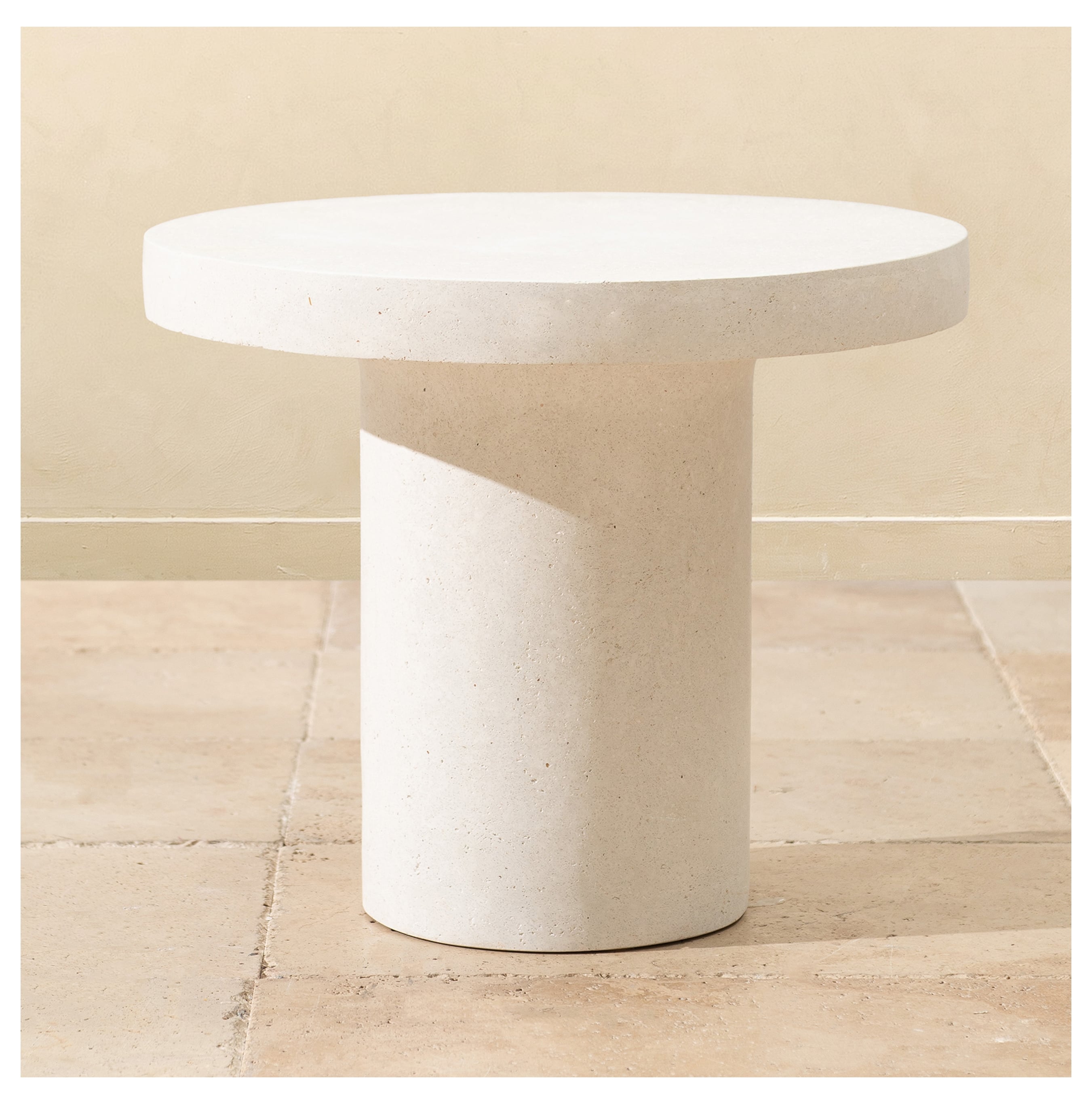 LOUNGE KAHVE SEHPASI BEYAZ 58X58X48 CM