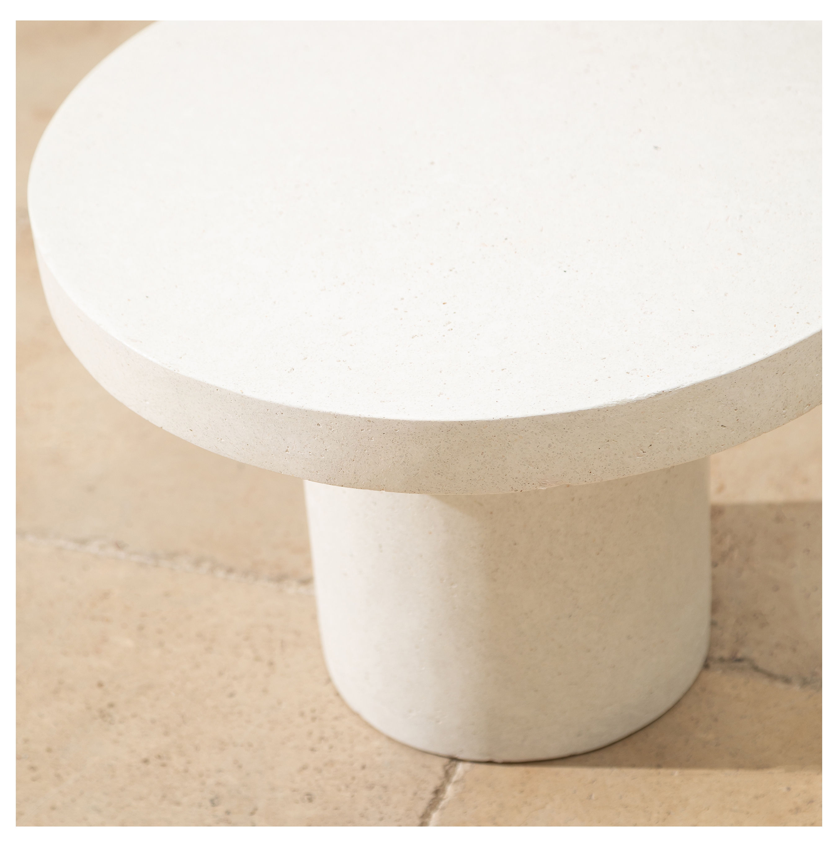 LOUNGE KAHVE SEHPASI BEYAZ 58X58X40 CM