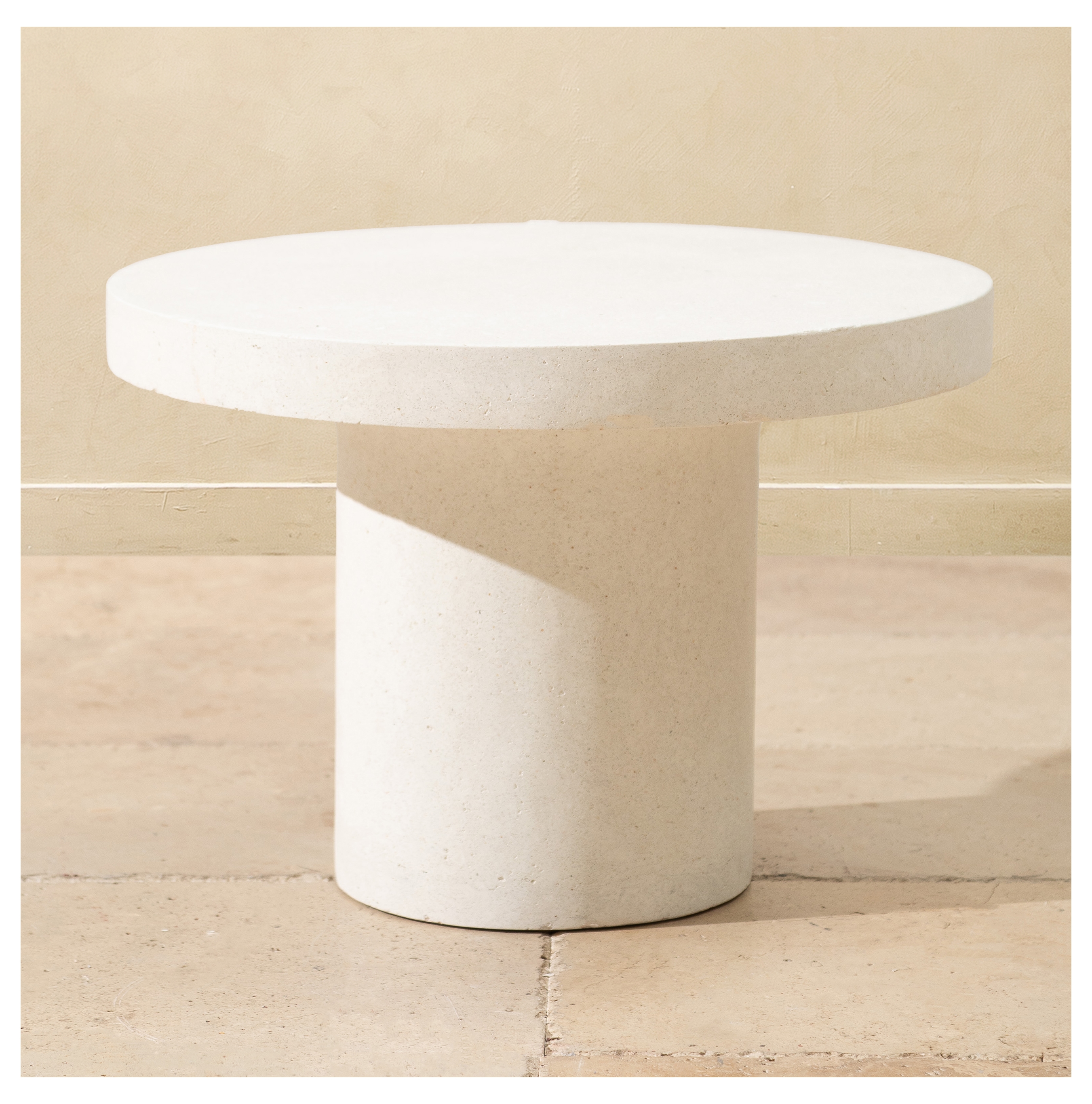 LOUNGE KAHVE SEHPASI BEYAZ 58X58X40 CM