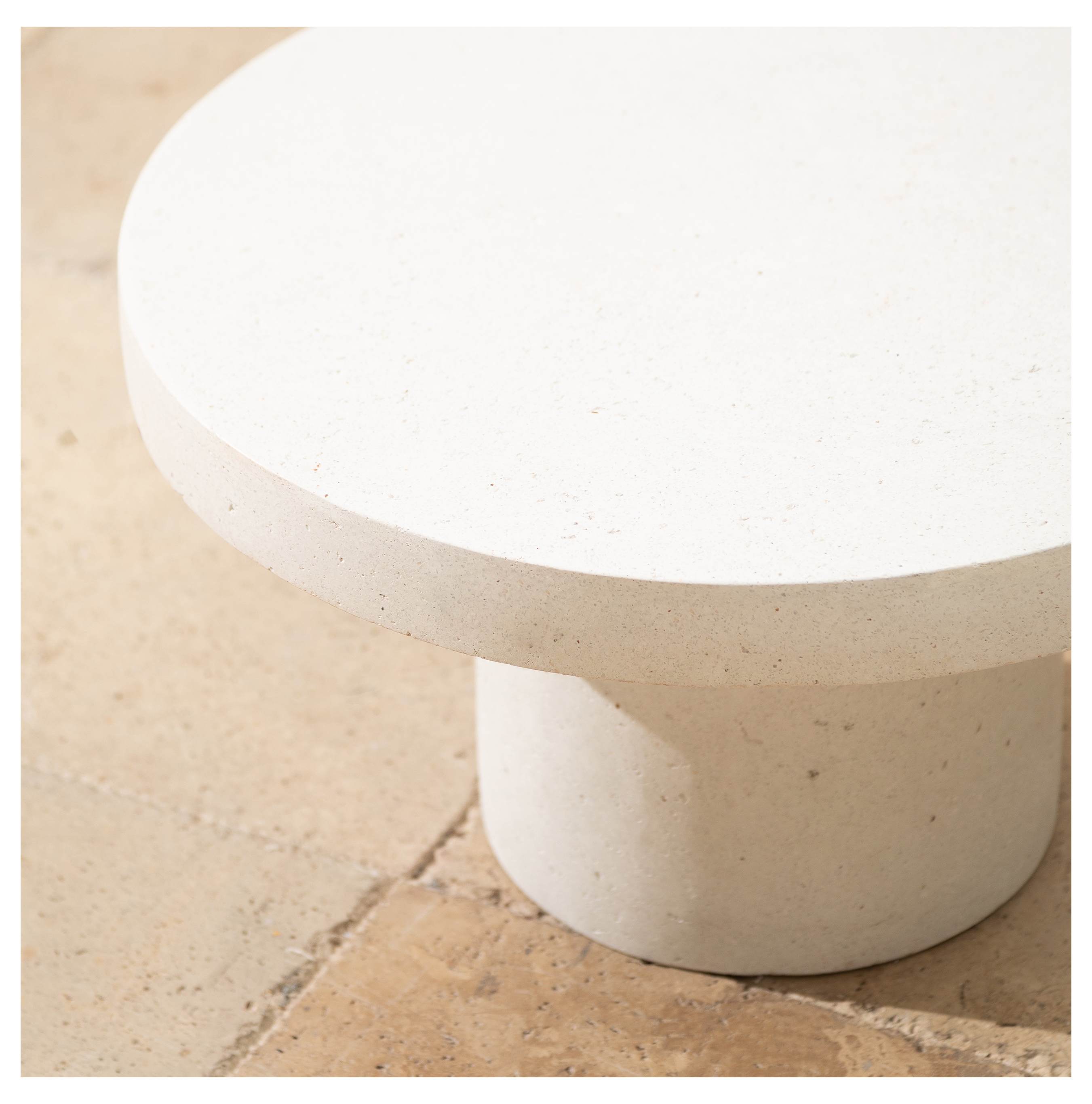 LOUNGE KAHVE SEHPASI BEYAZ 58X58X32 CM