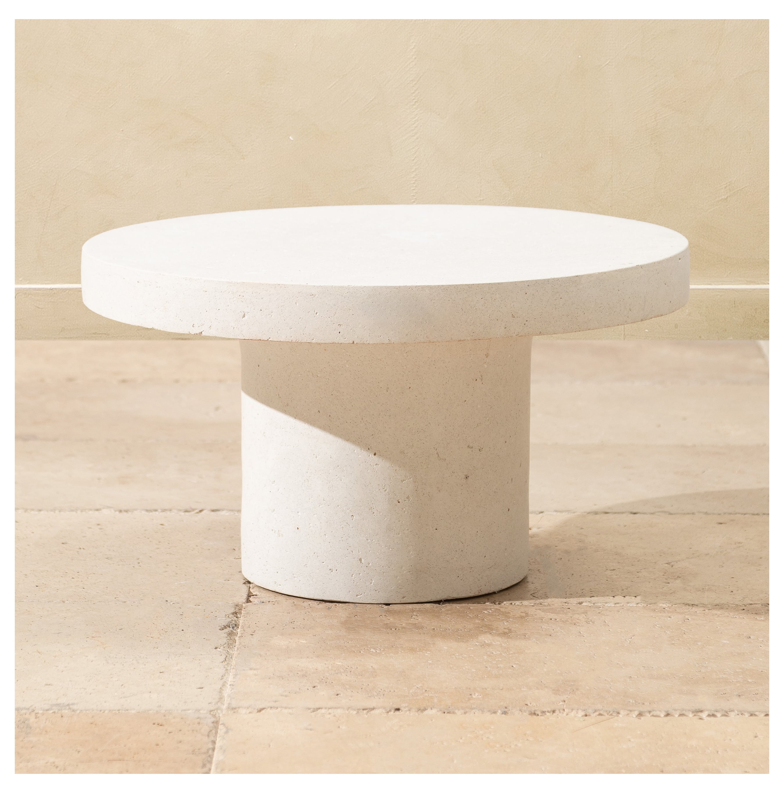 LOUNGE KAHVE SEHPASI BEYAZ 58X58X32 CM