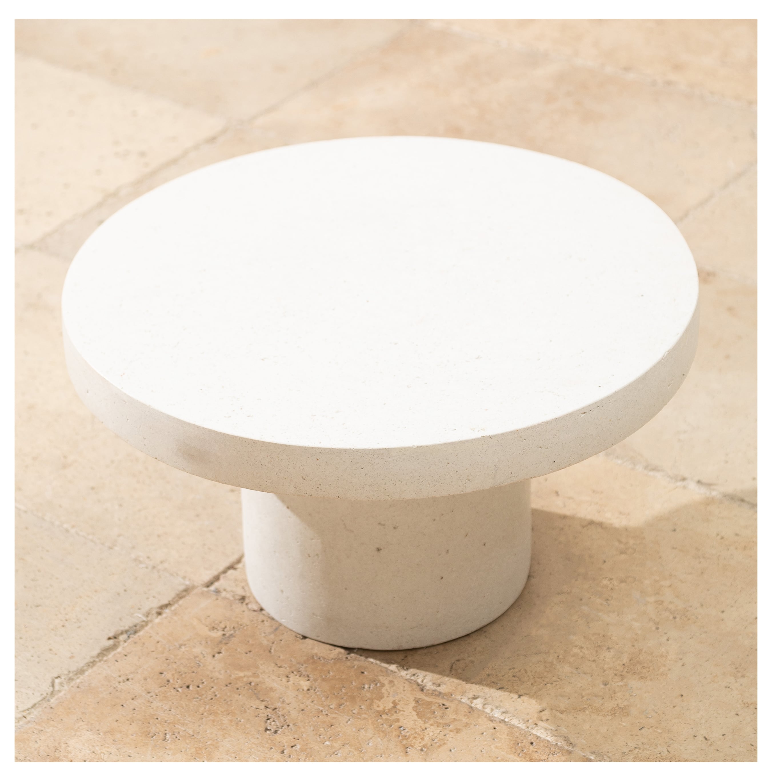 LOUNGE KAHVE SEHPASI BEYAZ 58X58X32 CM