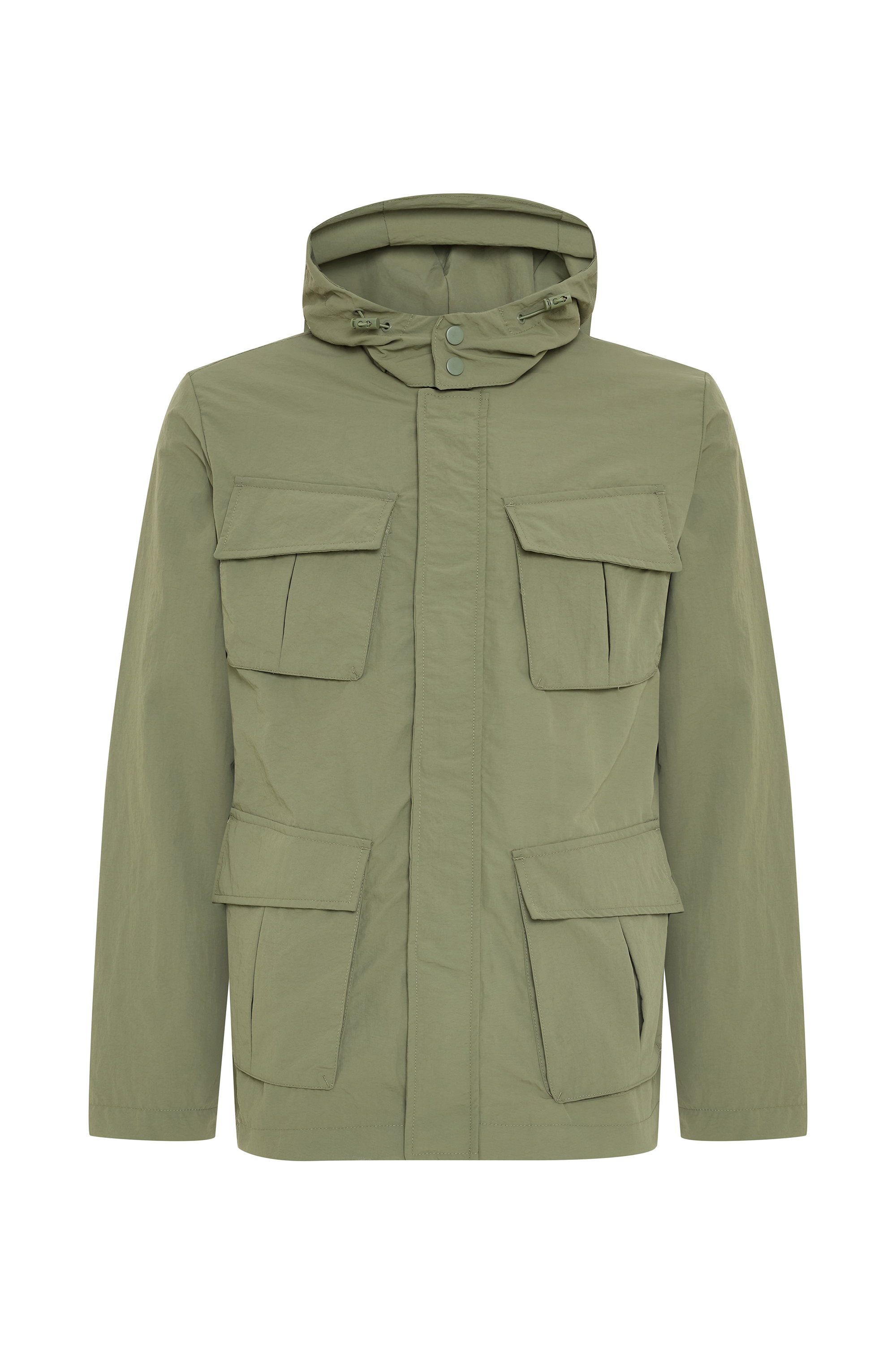 KAPÜŞONLU ÇOK CEPLİ YAĞMURLUK