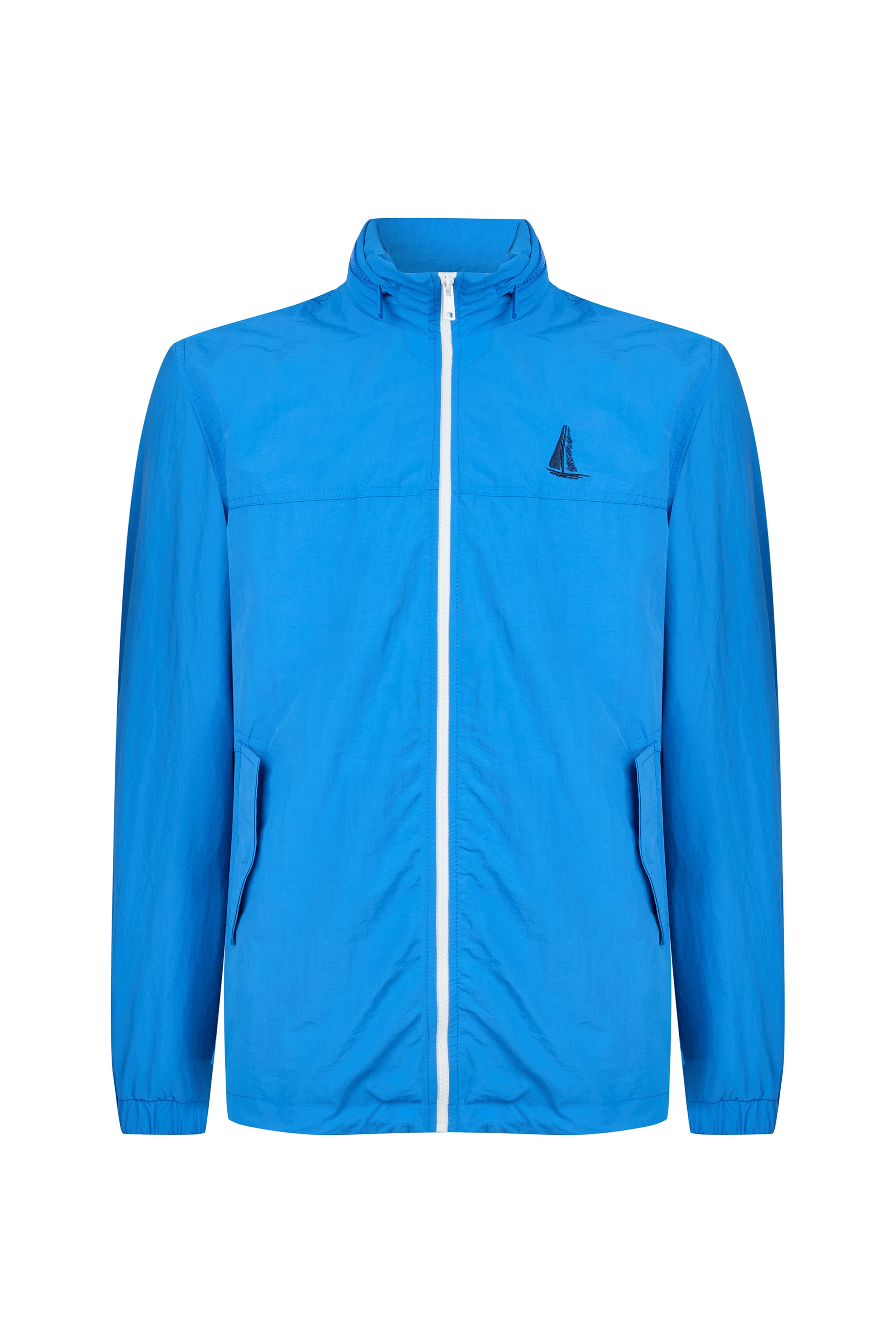 BASKI DETAYLI GİZLİ KAPÜŞONLU YAĞMURLUK