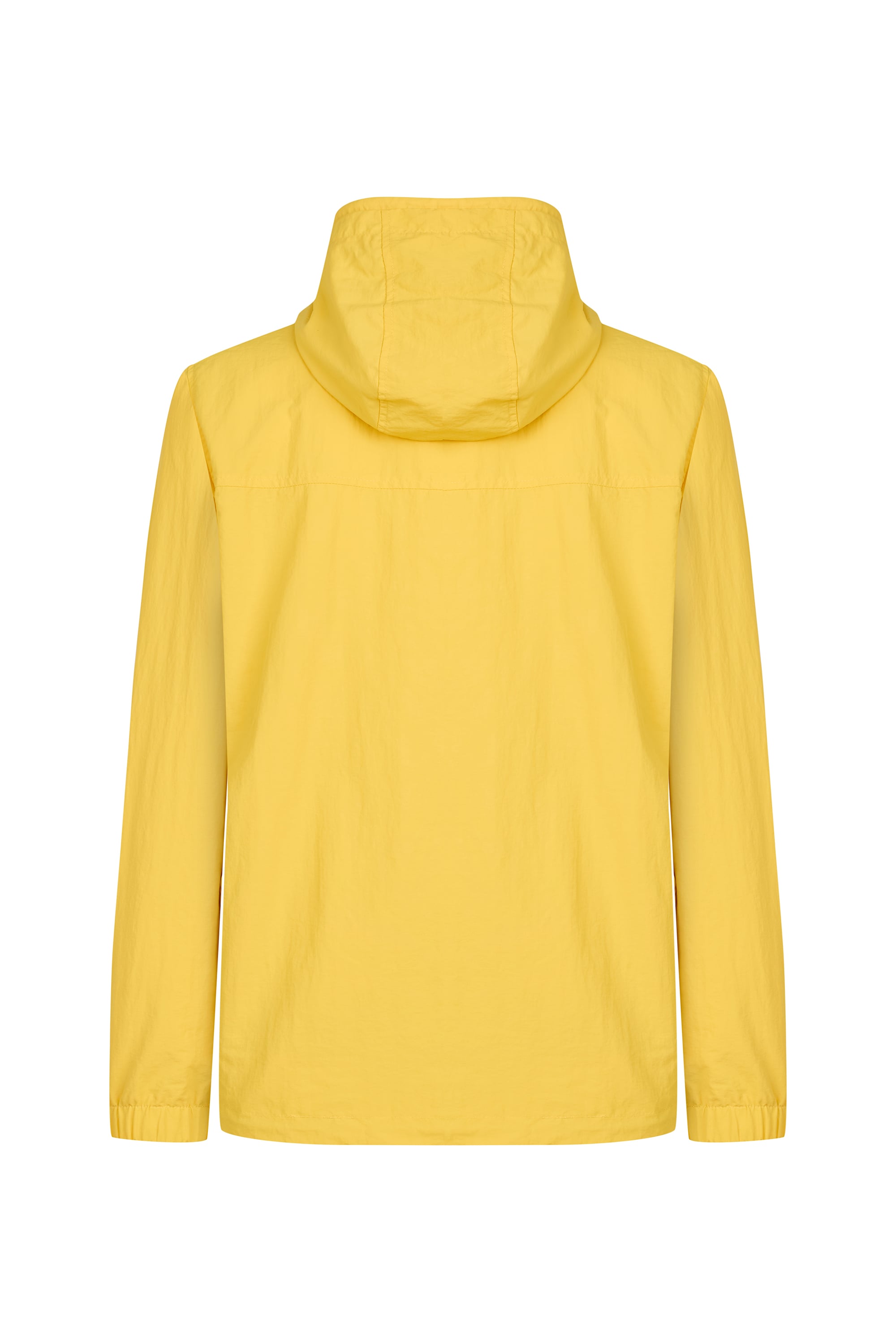 BASKI DETAYLI KAPÜŞONLU YAĞMURLUK