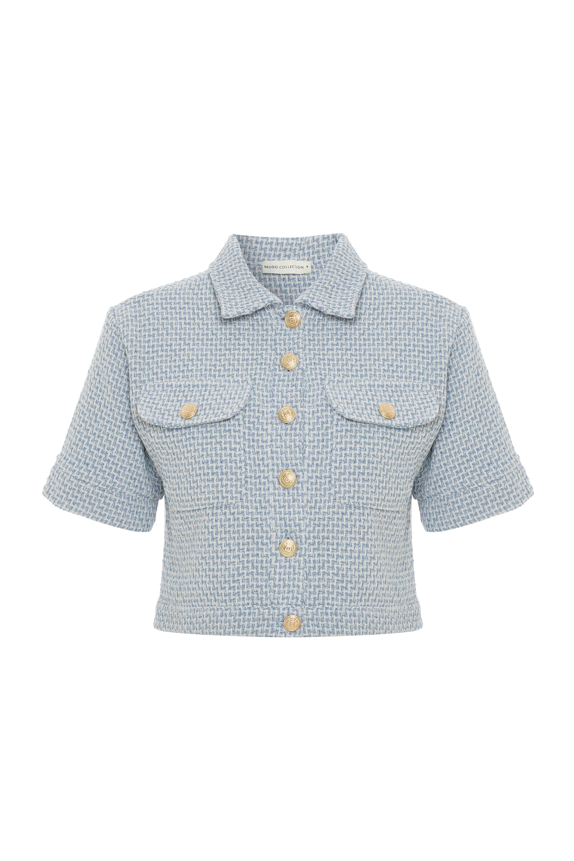 EKOSELİ KISA KOLLU CROP CEKET