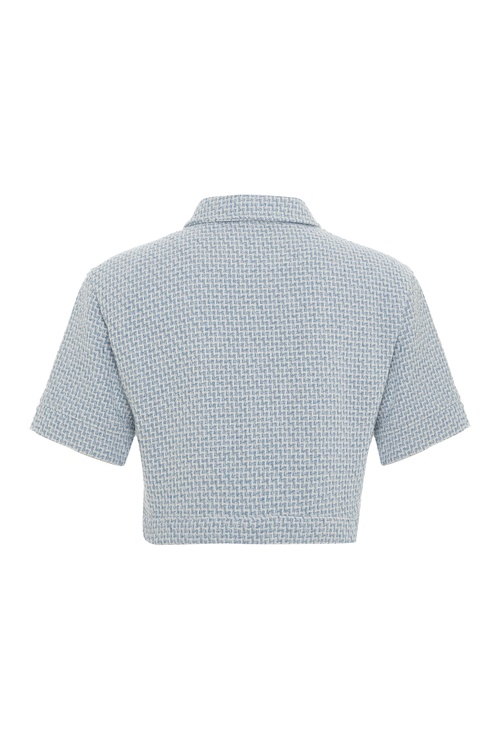  EKOSELİ KISA KOLLU CROP CEKET