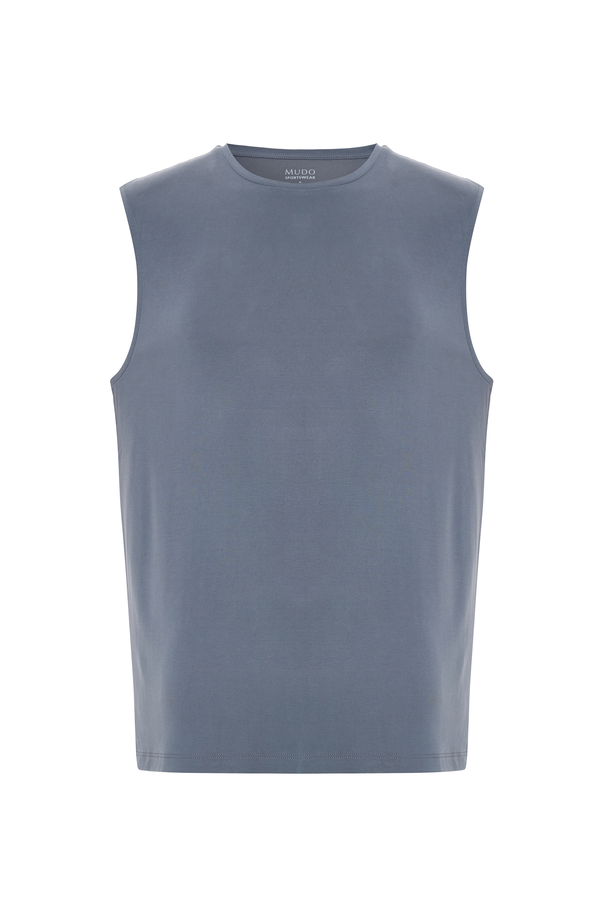 BİSİKLET YAKA KOLSUZ MODAL T-SHIRT