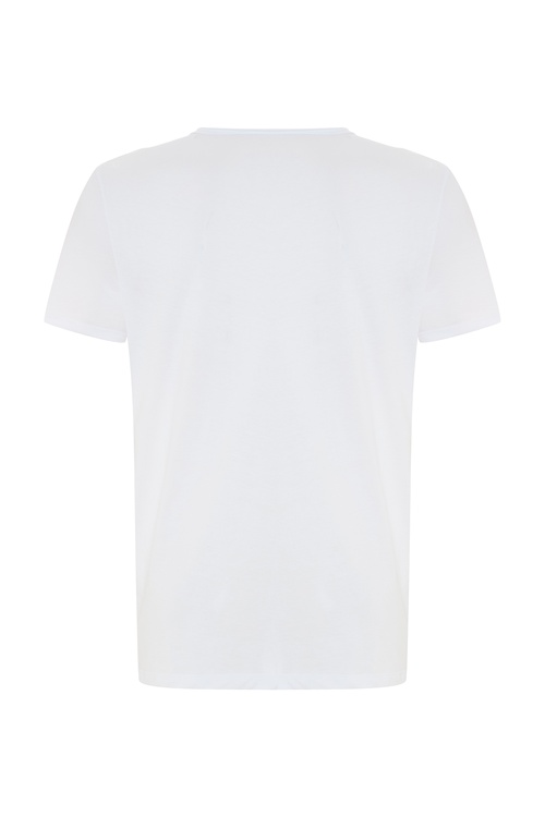  V YAKA KISA KOLLU T-SHIRT