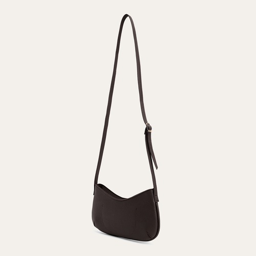  DERİ GÖRÜNÜMLÜ OVAL OMUZ ÇANTASI