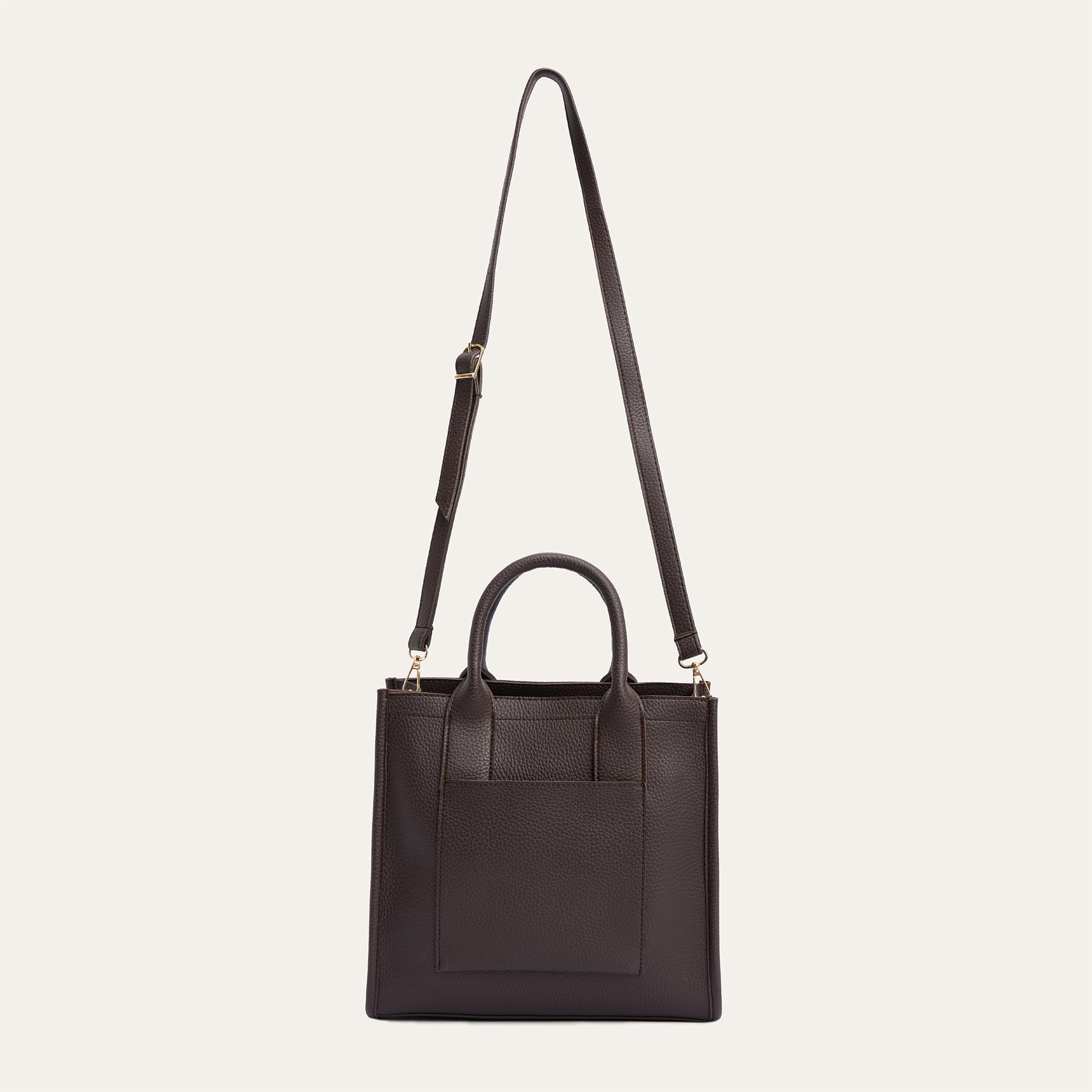 ASKILI DERİ GÖRÜNÜMLÜ EL ÇANTASI