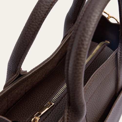  ASKILI DERİ GÖRÜNÜMLÜ EL ÇANTASI