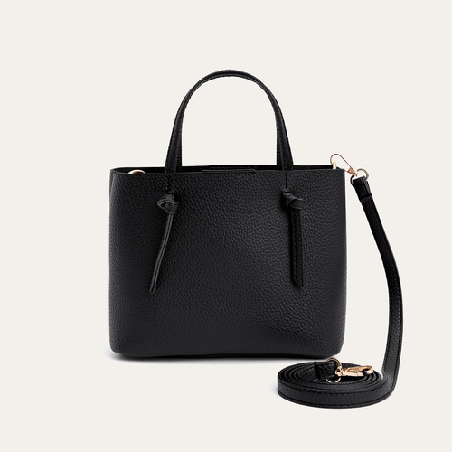  DERİ GÖRÜNÜMLÜ ASKILI EL ÇANTASI