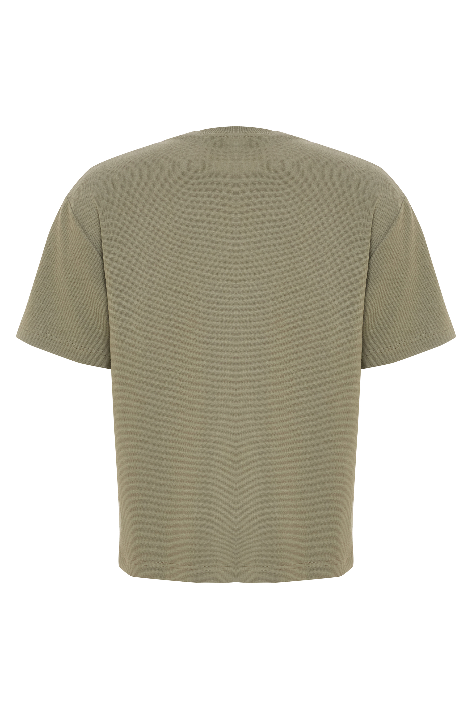 OVERSIZE BİSİKLET YAKA T-SHIRT