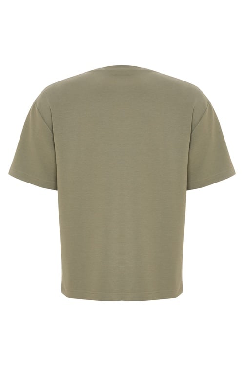  OVERSIZE BİSİKLET YAKA T-SHIRT