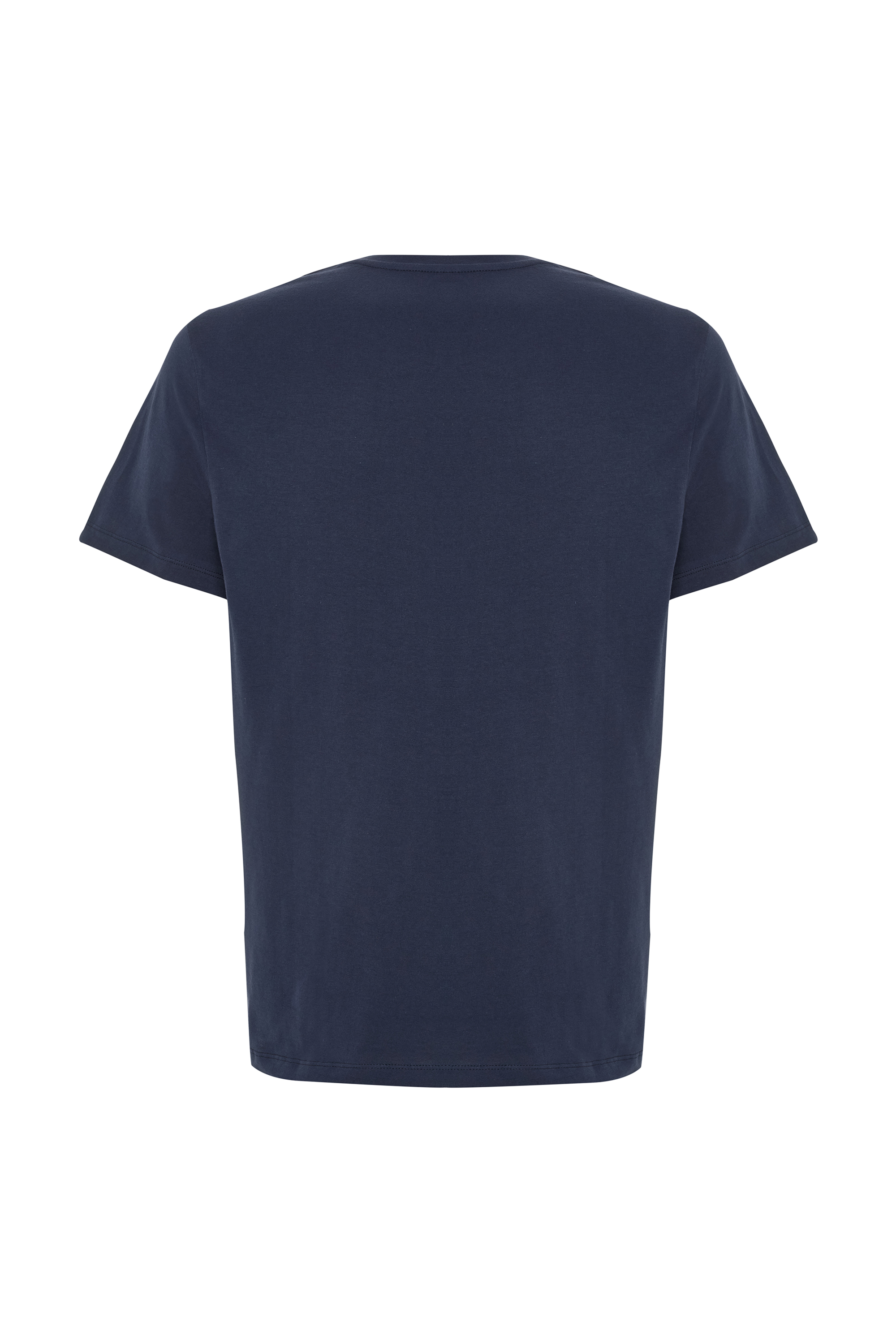 BASKILI BİSİKLET YAKA T-SHIRT