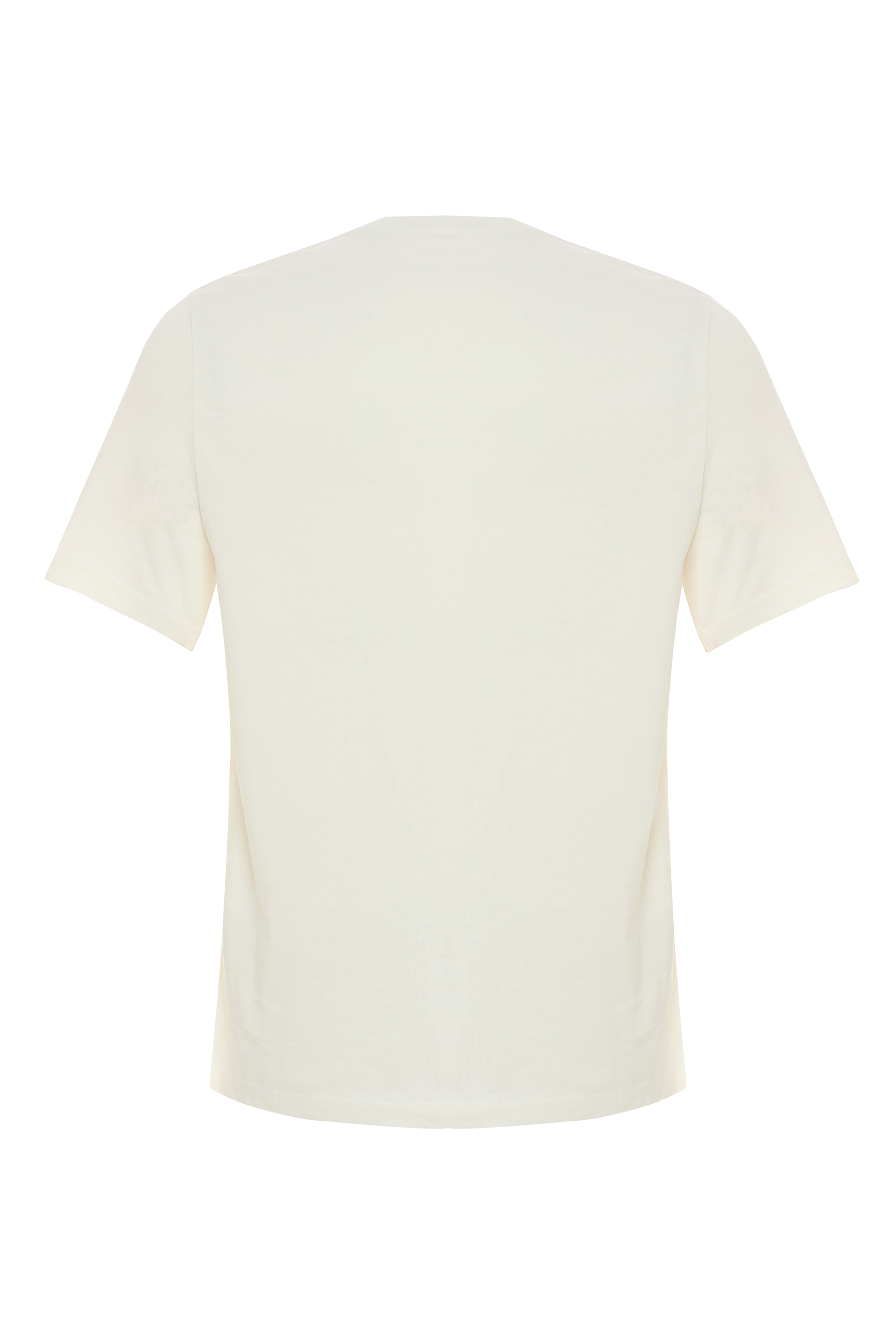 BASKILI BİSİKLET YAKA T-SHIRT