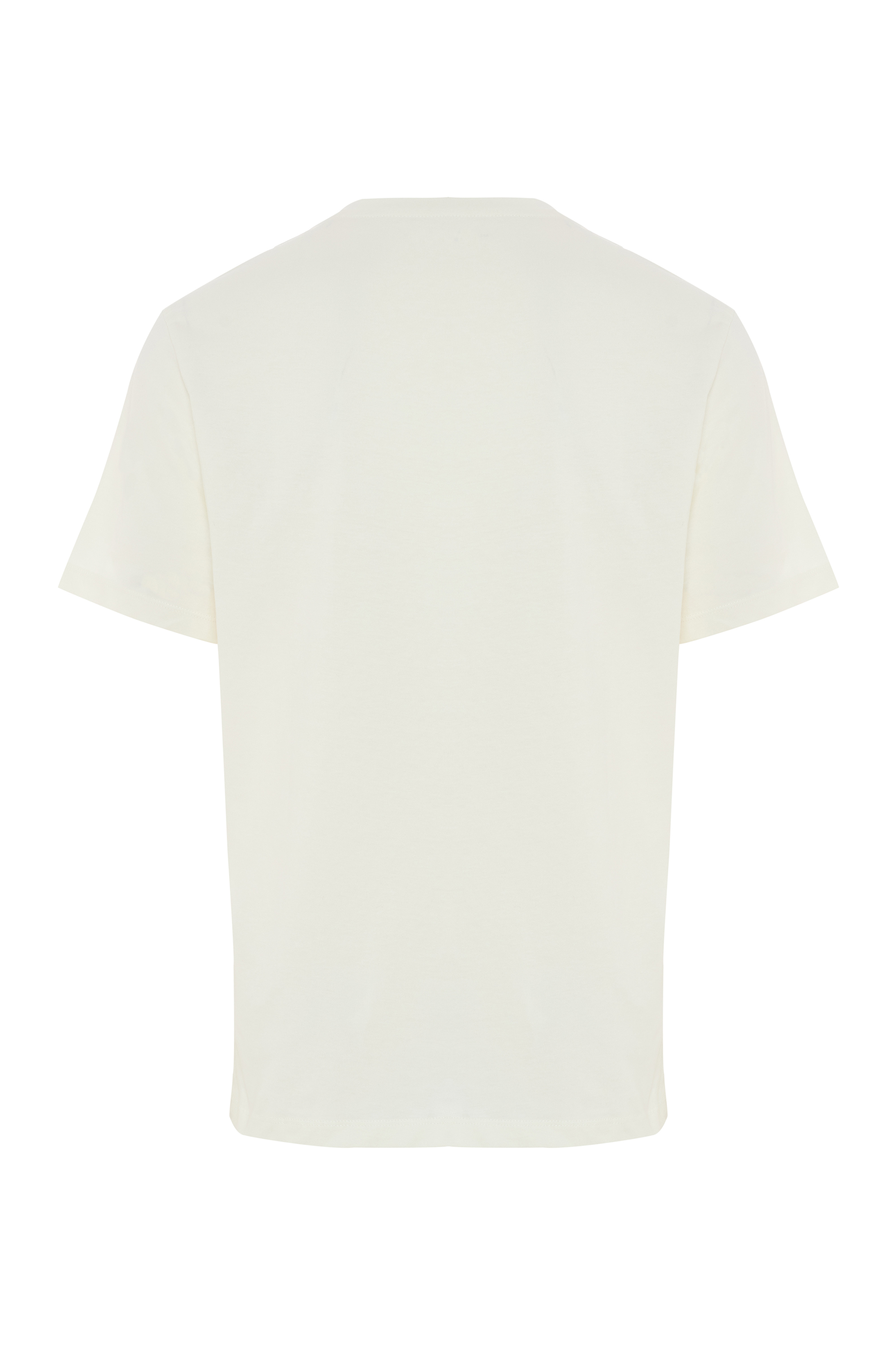 BASKILI BİSİKLET YAKA KISA KOLLU T-SHIRT