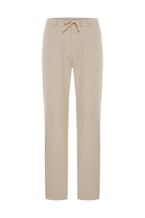 SLIM STRAIGHT FIT BELİ BAĞLAMALI PANTOLON