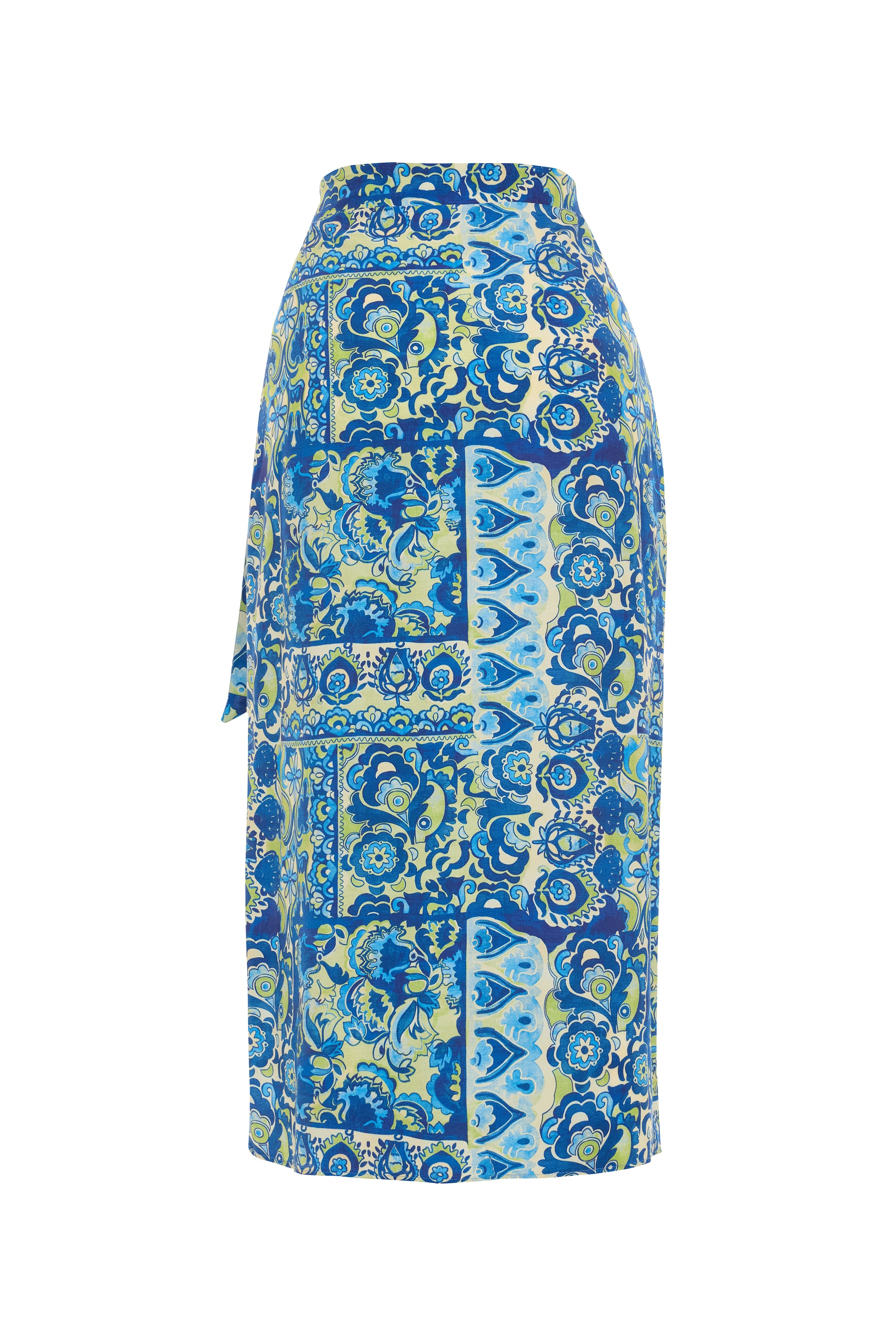 BASKILI BAĞLAMA DETAYLI MİDİ ETEK