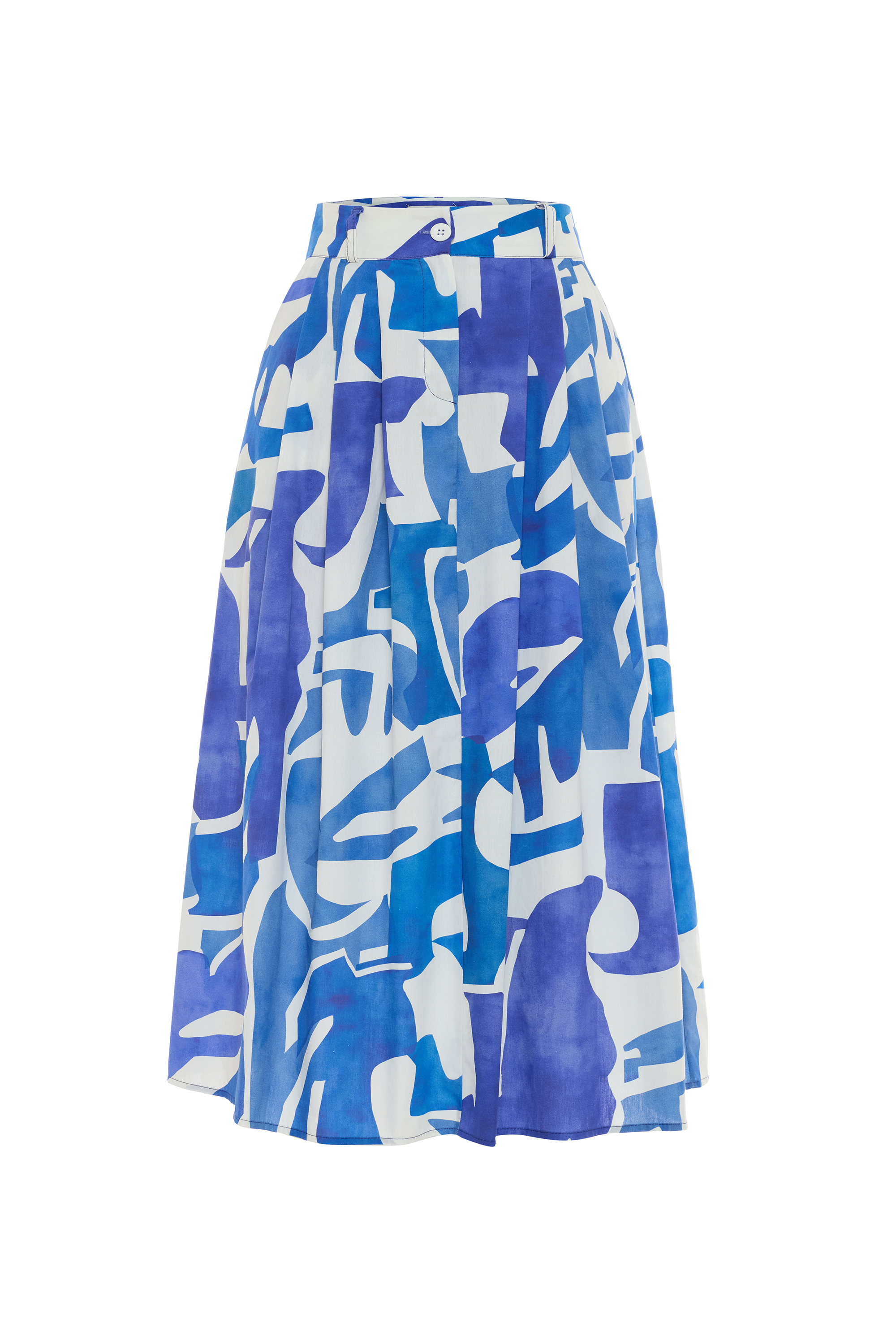 BASKILI KLOŞ MİDİ ETEK