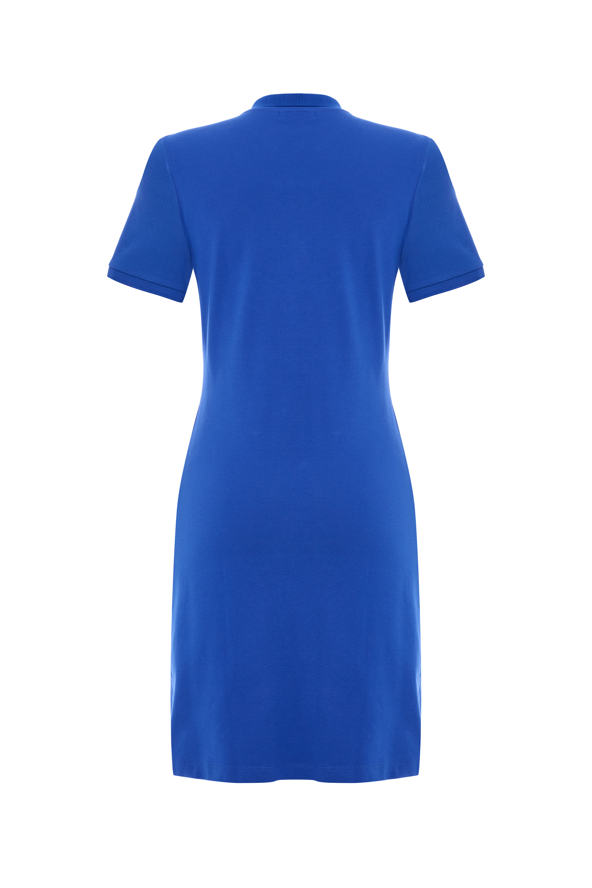 POLO YAKA KISA KOLLU MİNİ ELBİSE