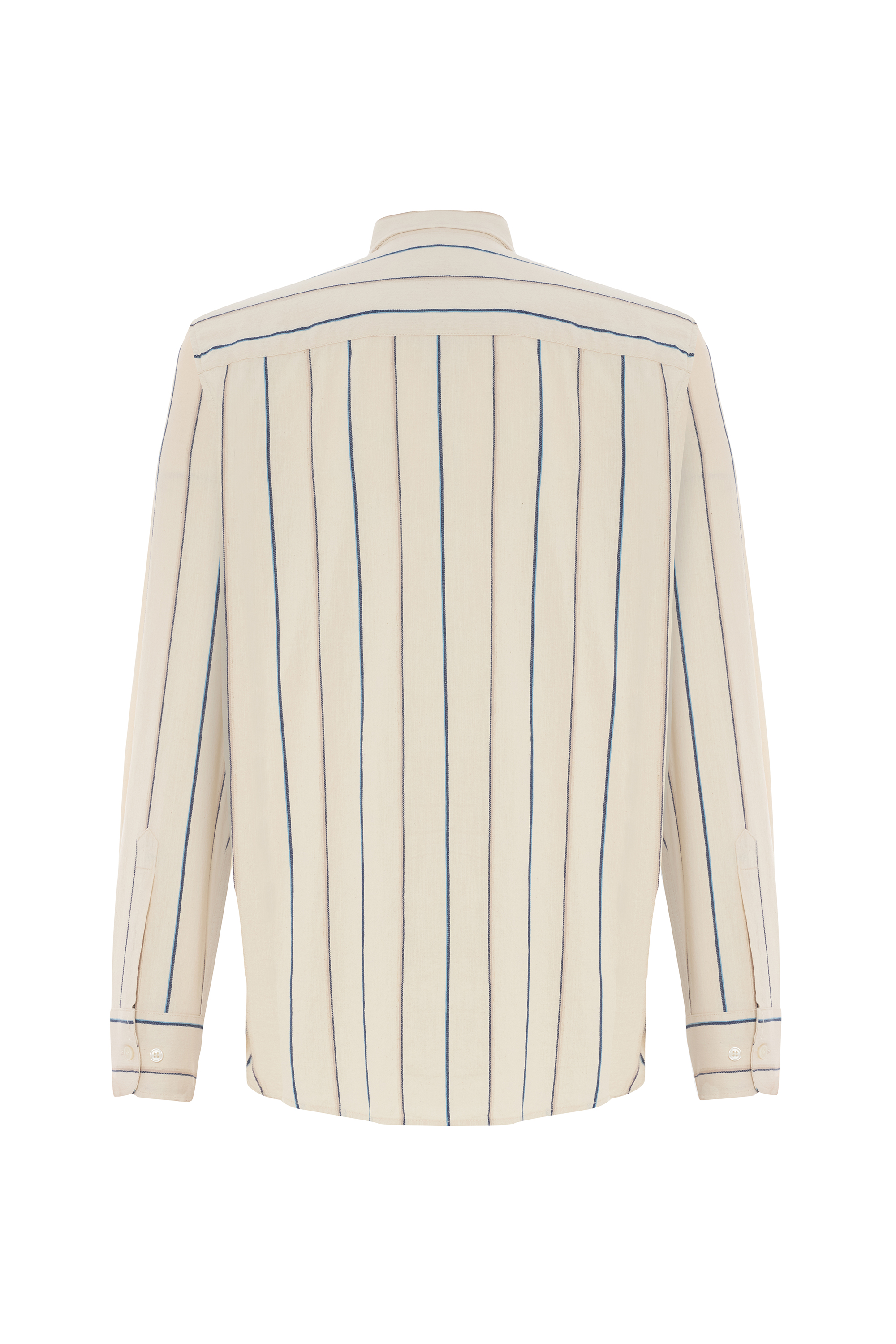 REGULAR FIT ÇİZGİLİ UZUN KOLLU GÖMLEK