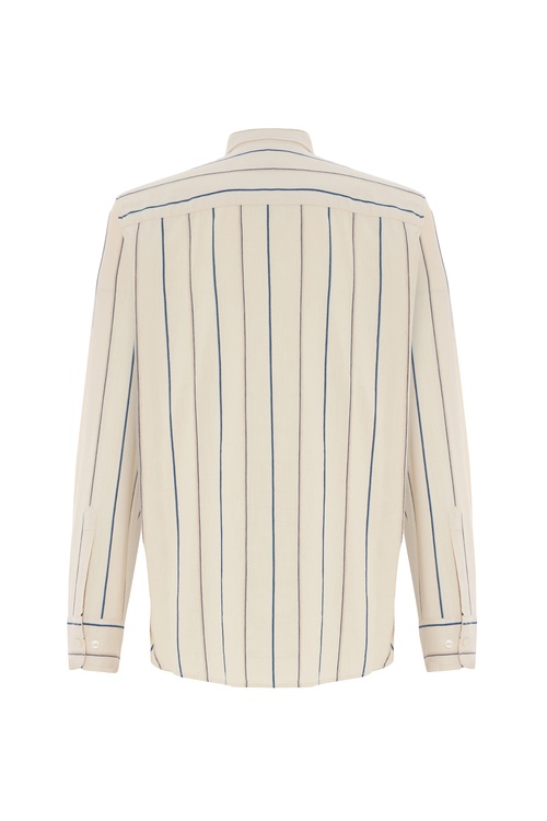  REGULAR FIT ÇİZGİLİ UZUN KOLLU GÖMLEK