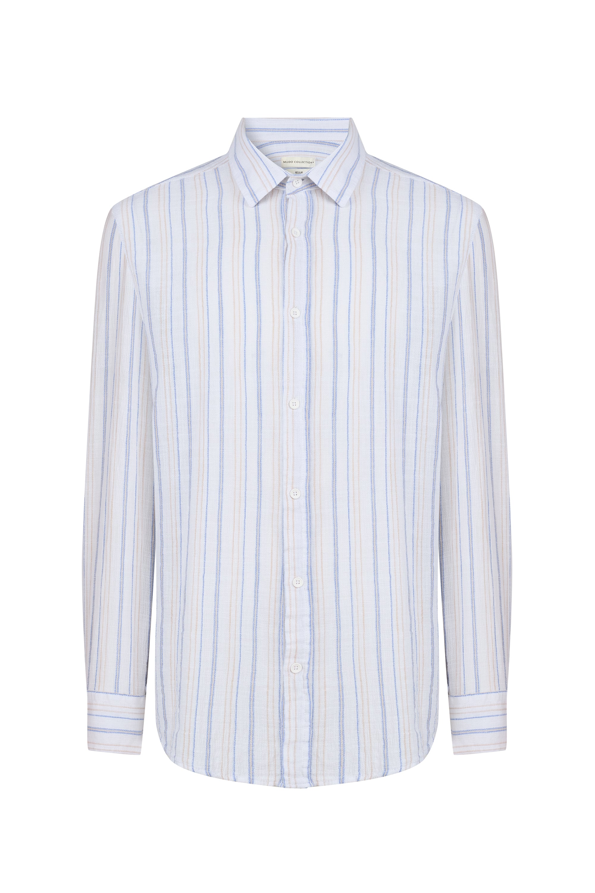 REGULAR FIT ÇİZGİLİ CASUAL UZUN KOLLU GÖMLEK