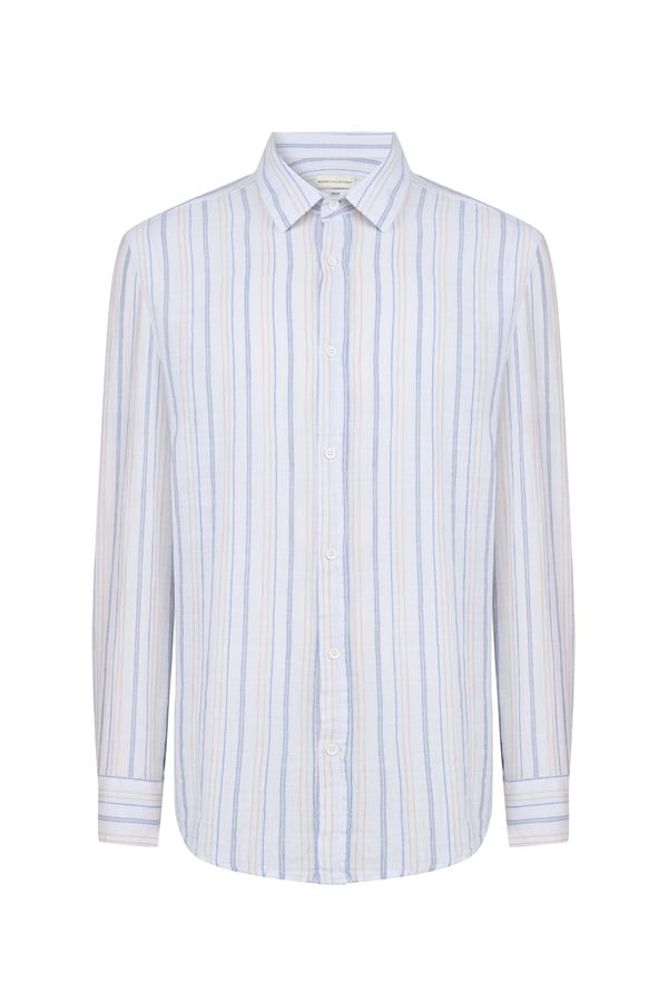 REGULAR FIT ÇİZGİLİ CASUAL UZUN KOLLU GÖMLEK