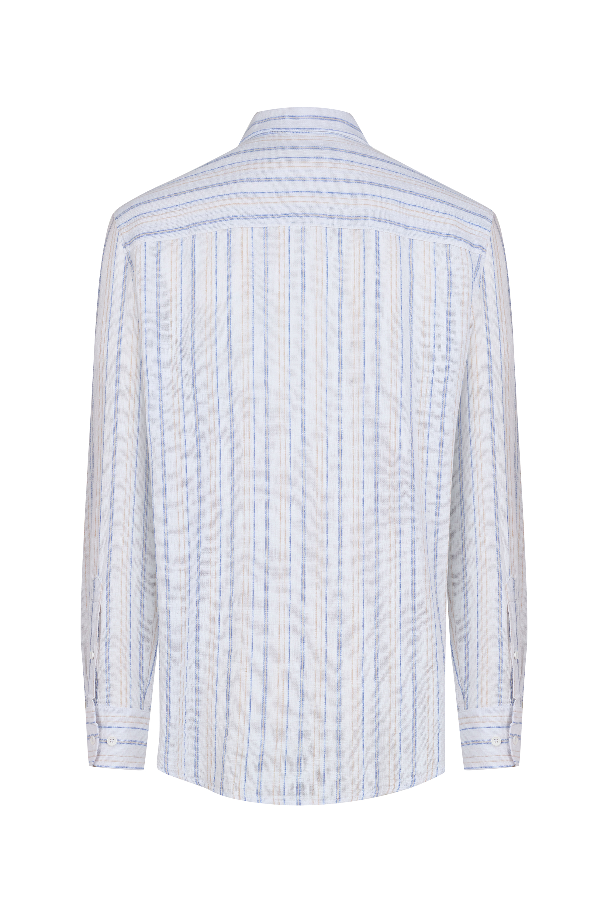 REGULAR FIT ÇİZGİLİ CASUAL UZUN KOLLU GÖMLEK