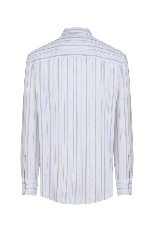  REGULAR FIT ÇİZGİLİ CASUAL UZUN KOLLU GÖMLEK