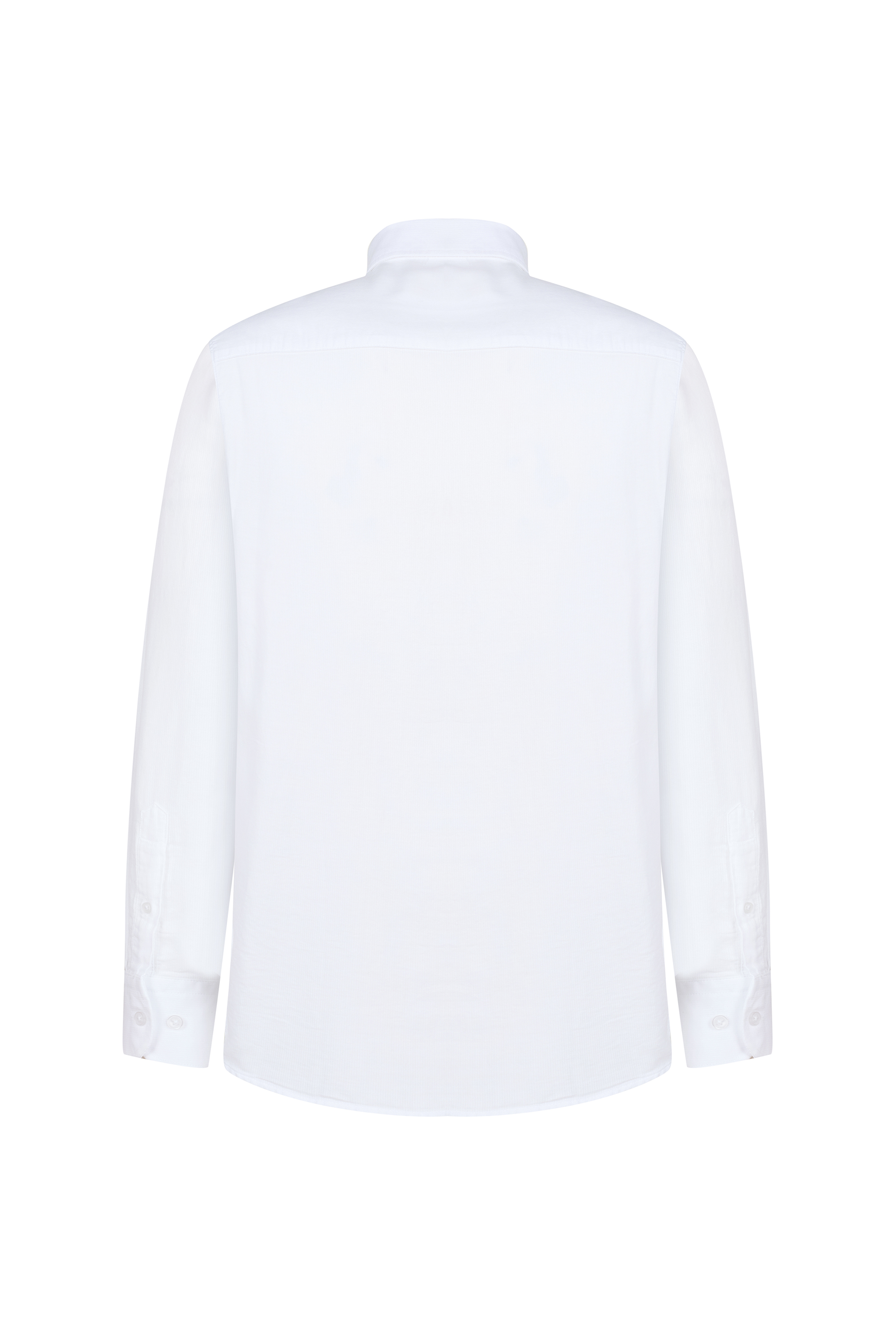 REGULAR FIT TEK CEPLİ UZUN KOLLU GÖMLEK