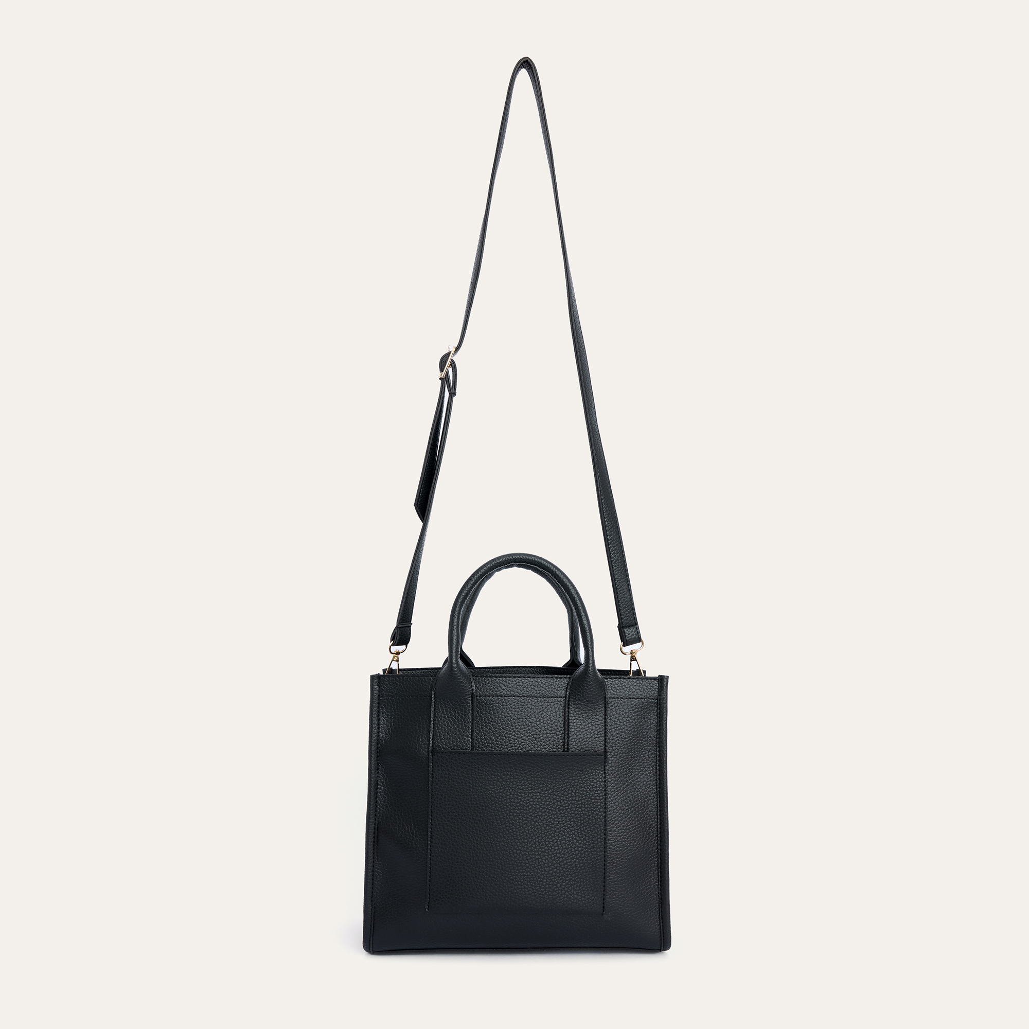 ASKILI DERİ GÖRÜNÜMLÜ EL ÇANTASI