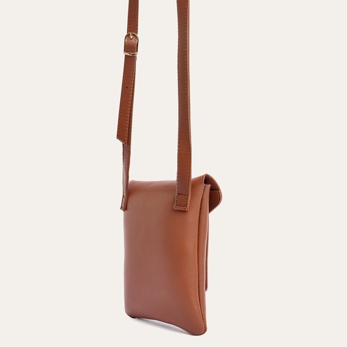  DERİ GÖRÜNÜMLÜ KAPAKLI TELEFON ÇANTASI