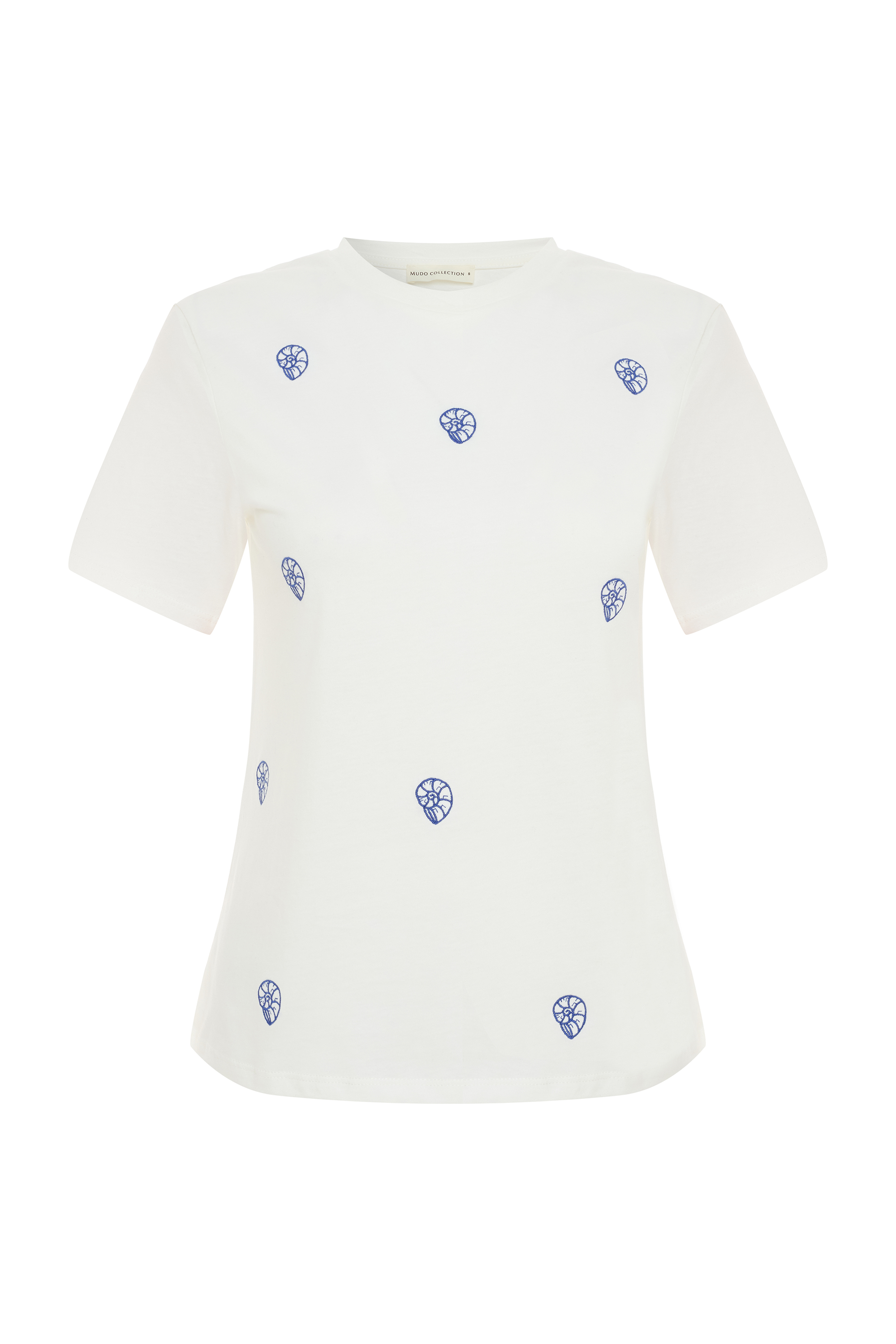 NAKIŞLI BİSİKLET YAKA T-SHIRT